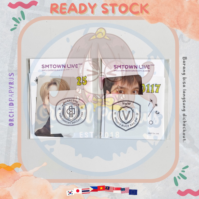 [SEALED] JAEMIN NCT DREAM HENDERY WAYV SMCU EXPRESS HUMAN CITY SUWON AR TATTOO STICKER SET