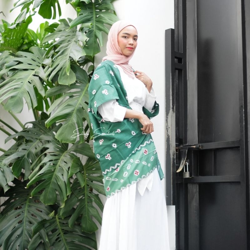 Outer Tenun Batik / Cardigan Jumputan Tiedye / Outer batik