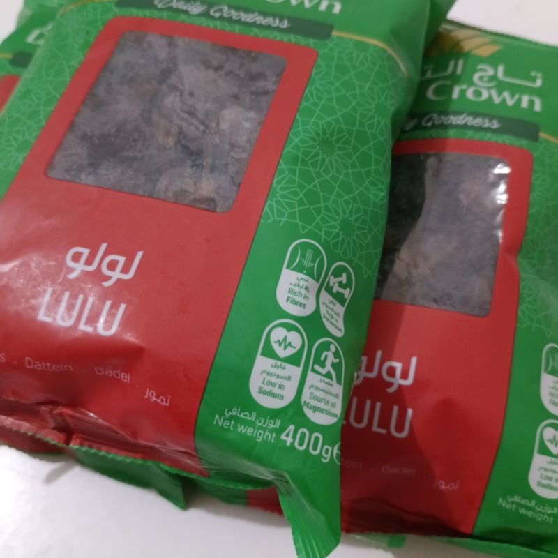 Date Crown Kurma Lulu Premium 400 Gram