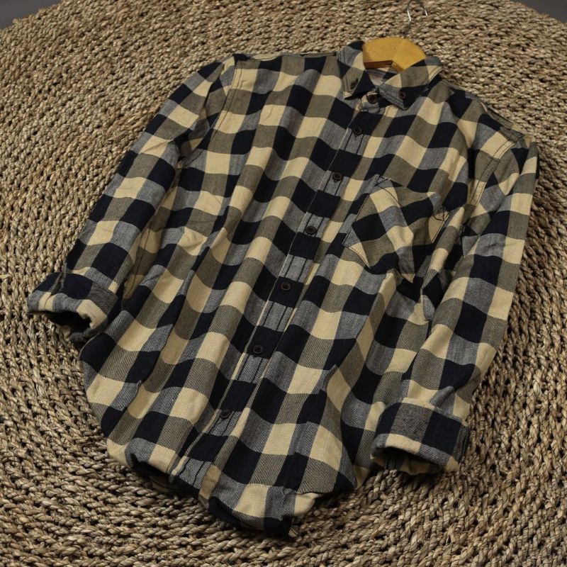 new'02 COD - KEMEJA FLANEL PRIA LENGAN PANJANG PREMIUM QUALITY HEM FLANNEL SHIRT JACK BROWN SPARTAN 