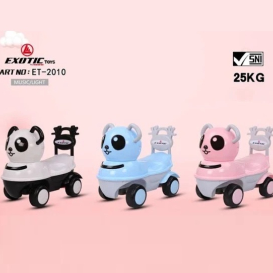 Mainan Mobil Anak Dorong Push Car Ride On Toys Exotic ET 2010 Panda