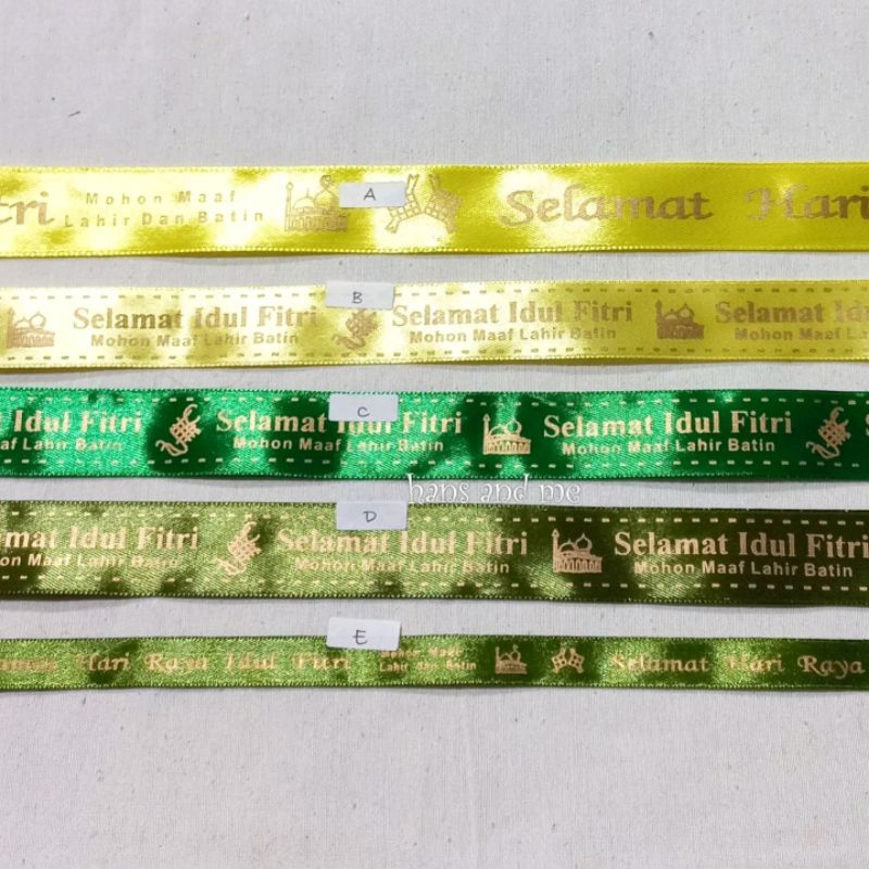 

Pita Satin Selamat Hari Raya Idul Fitri Lebaran