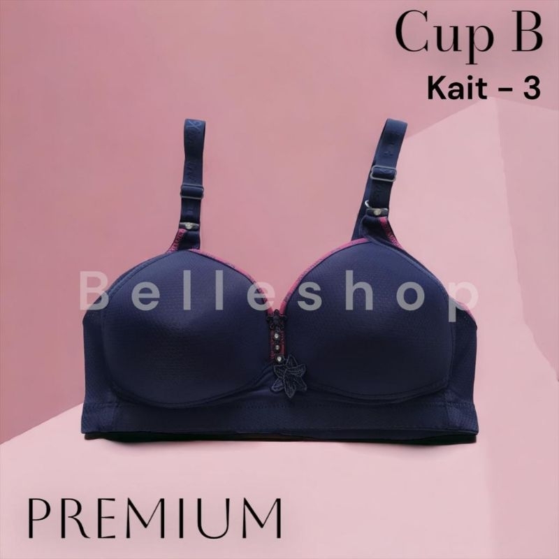 Bra Busa Jumbo Tanpa Kawat XS #023 Polos Import SIZE 38 40 42 44 46