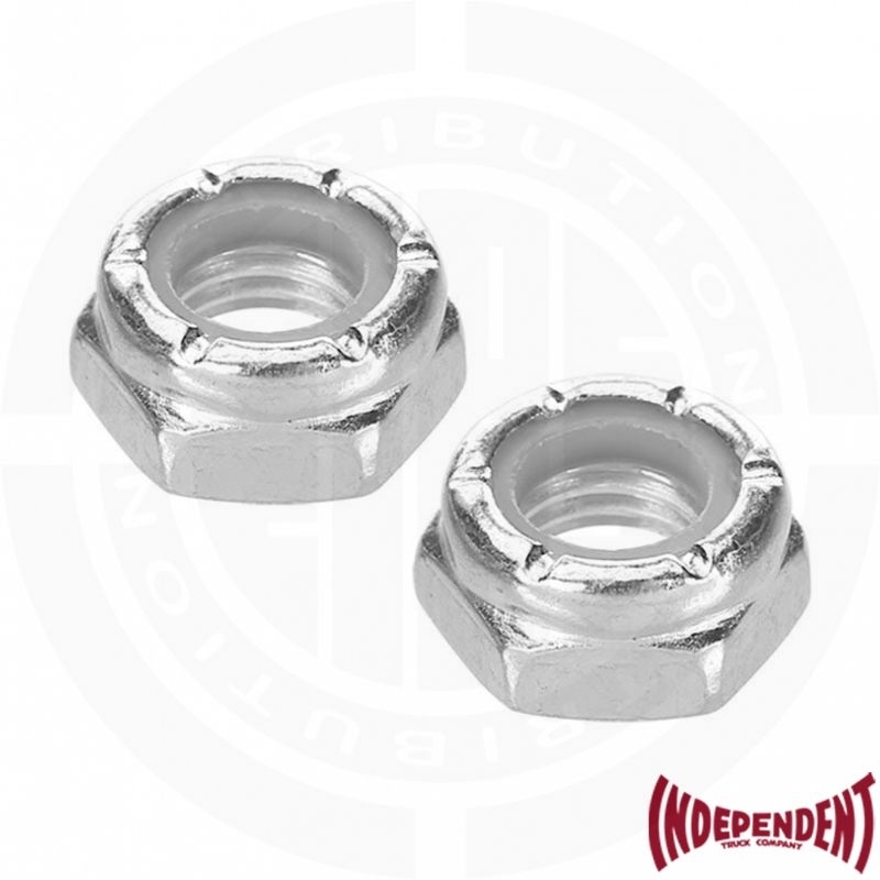 INDEPENDENT Genuine Parts Axle Nuts Silver (2pcs)