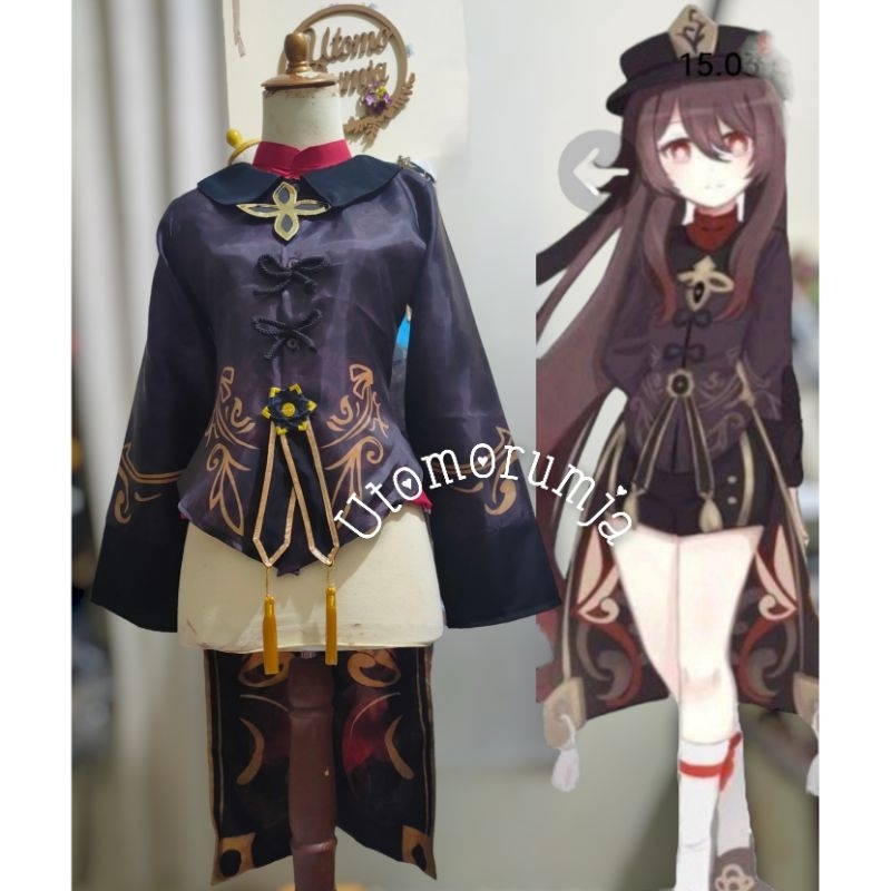 utomorumja kostum Genshin Impact Hu Tao Cosplay Costume Female
