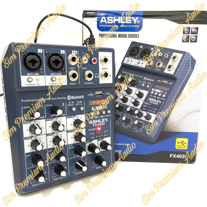 Mixer Ashley FX 402i fx402i Bluetooth Original ashley (bisa cod)