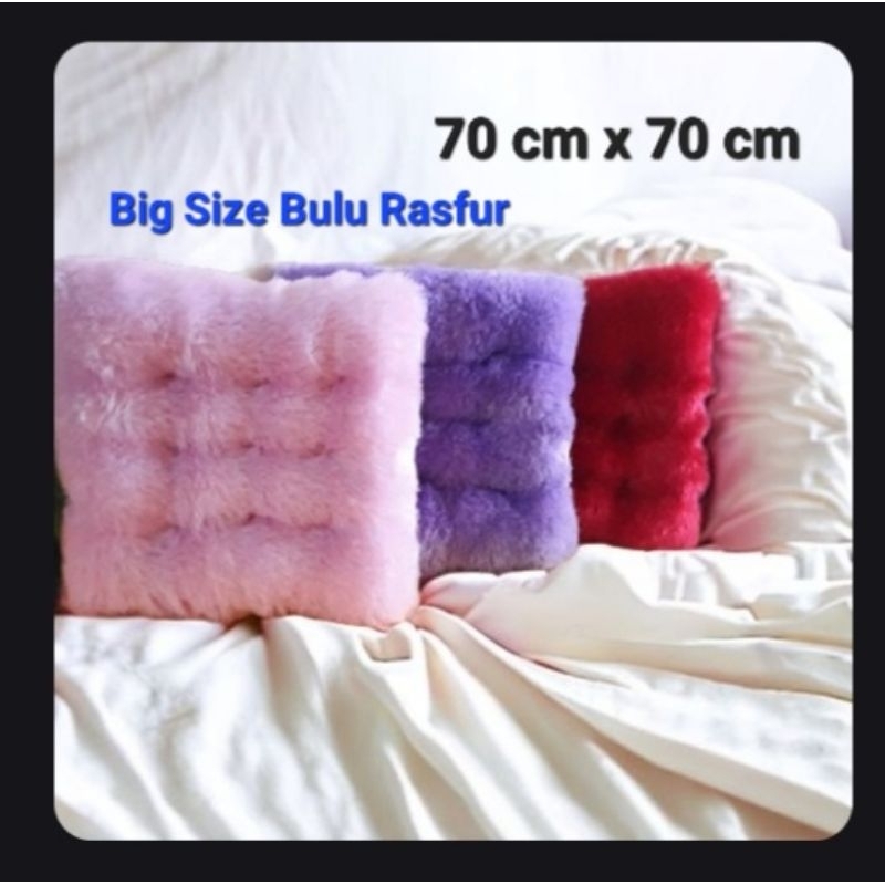 BANTAL ALAS DUDUK BIG SIZE ukuran 70 CM x 70 cm [[ BULU RASFUR ]]