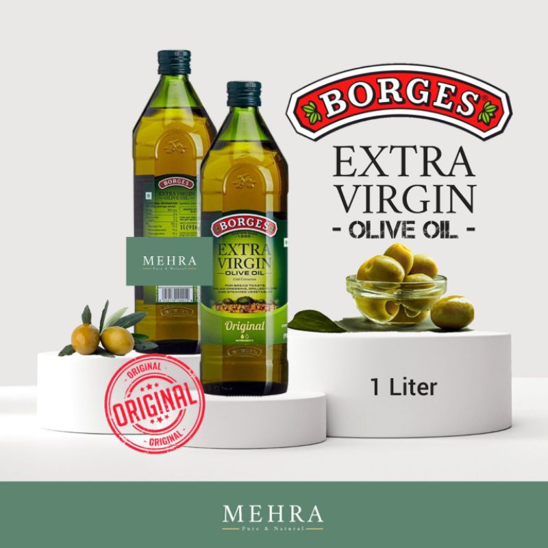 

MINYAK ZAITUN BORGES EXTRA VIRGIN OLIVE OIL / EVOO 1 LITER