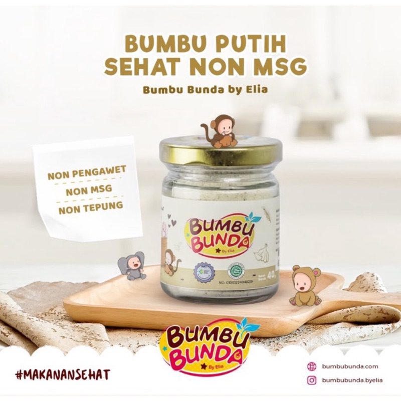 Bumbu Bunda Sehat Non MSG MPASI Bayi Tanpa Pengawet Makanan Bayi Alami Soto Bumbu Putih Garlic Butter Bawang Putih Organik Anti GTM MPASI BINTANG SEHAT