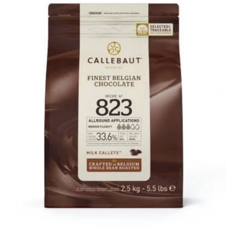 

COKLAT SUSU CALLEBAUT MILK 823 2.5 KG 33.6 %