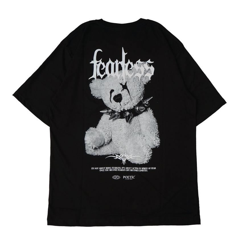 Poeticluzien Black T-Shirt Fearless