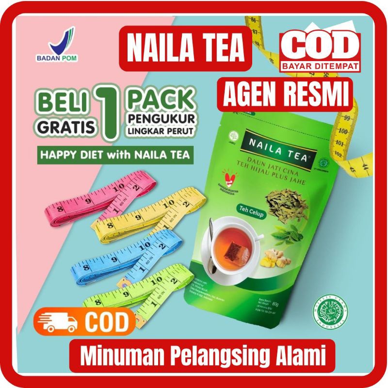 

[ ] - NAILA TEA MINUMAN TEH PELANGSING HERBAL ALAMI MINUMAN PELANGSING DIET TUBUH DETOX RACUN DAUN JATI CINA GREEN TEA PLUS JAHE