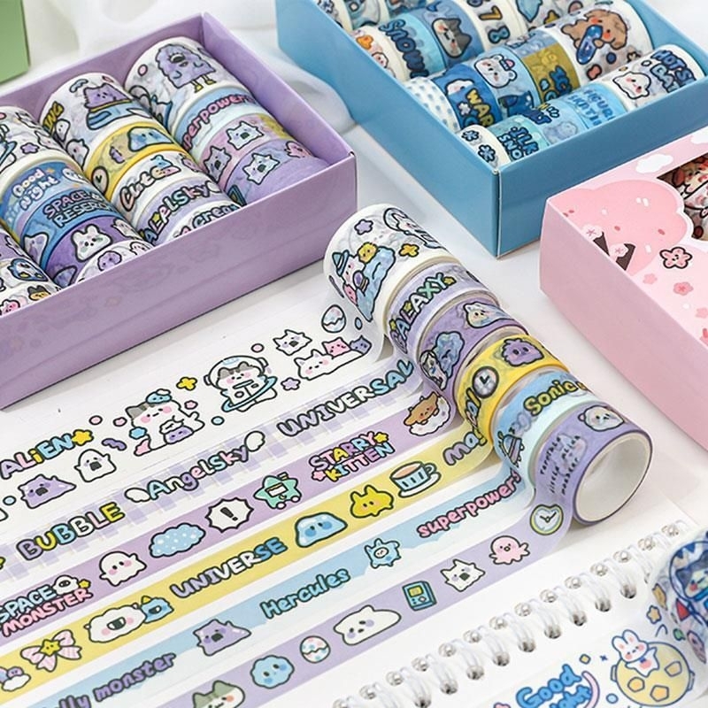 

Stiker Roll Transparan Karakter Momo & Sanrio / Stiker Roll karakter anak/ Stiker karakter Anak anak