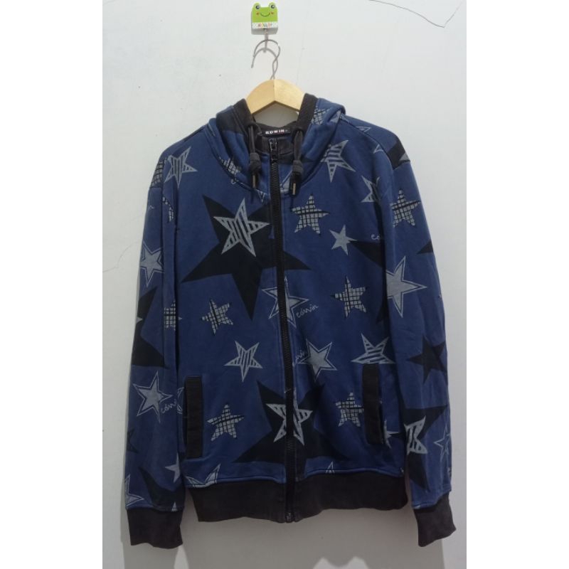 hoodie zipper EDwin original bahan tebel