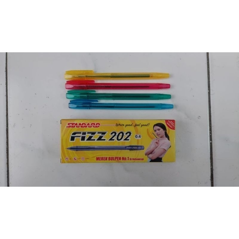 

[BOX ISI 12] PULPEN STANDARD FIZZ 202 0.4 MM / BALLPOINT / BOLPEN