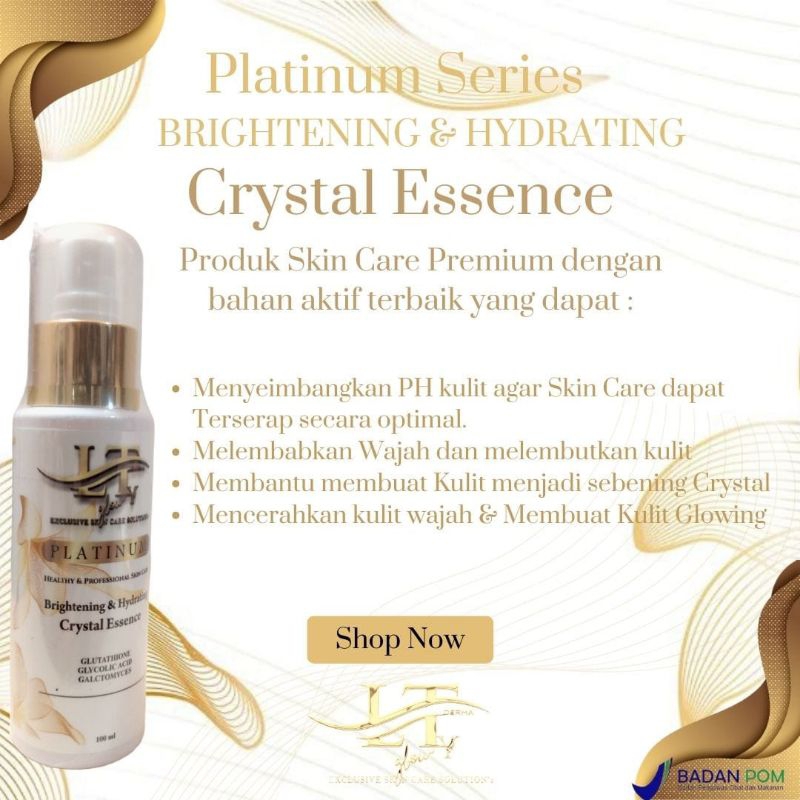 LTy Derma Brightening & Hydrating CRYSTAL ESSENCE / essence pencerah kulit / Toner Pencerah