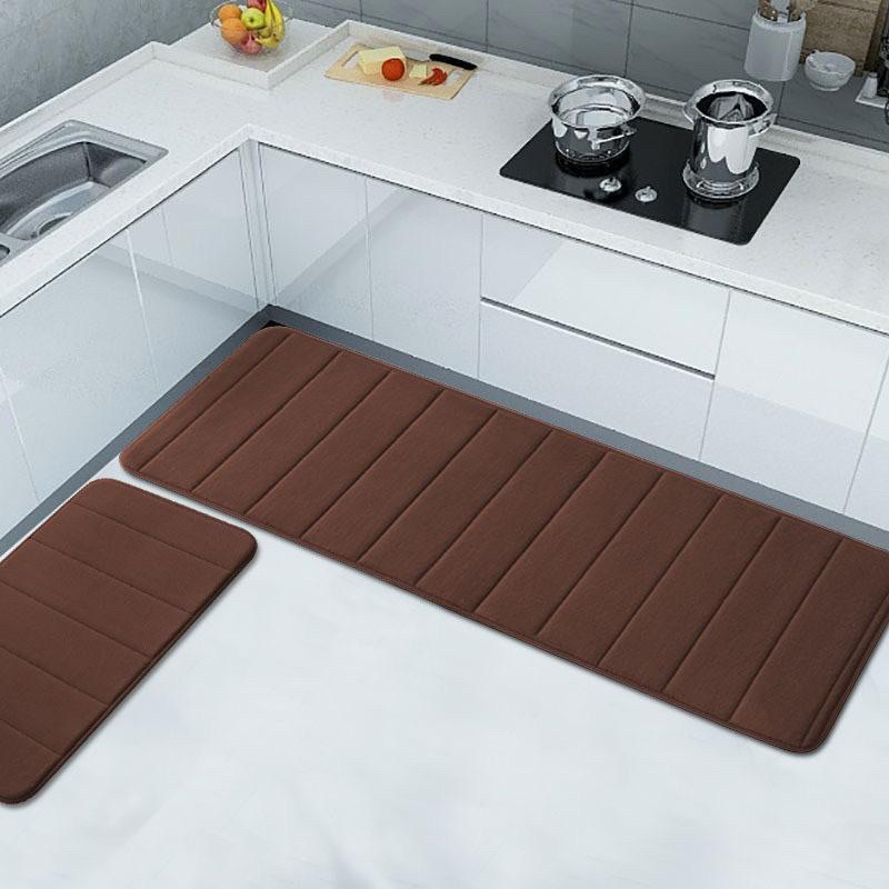 Keset Dapur Panjang Keset Kamar Mandi Memory Foam 120 x 40 cm dengan Gel Anti Slip