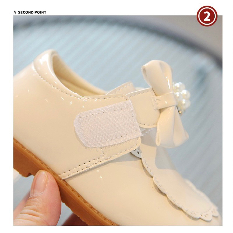 S3305 sepatu anak perempuan import hooplook kasual 21-30 pink hitam cream