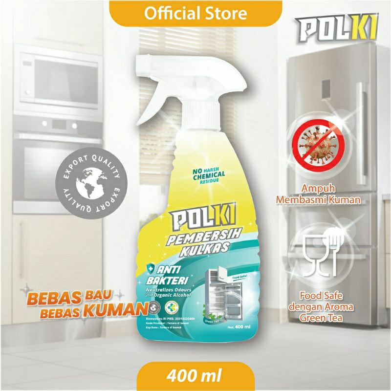 iNstansday- Polki Pembersih Kulkas 400ml / Polki Pembersih Paket Lengkap / Polki Pembersih Kulkas
