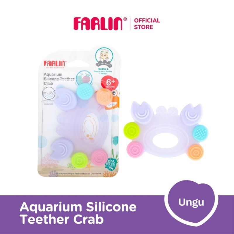 Farlin aquarium silicone teether crab