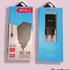 TERMURAH TRAVEL ADAPTOR CHARGER BULL BL05 QUICK CHARGER 3.0 A FAST CHARGING