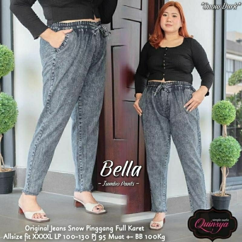 BAGGY JEANS RAWIS JUMBO (XXXL JUMBO) BOYFRIEND JEANS CELANA BAGGY JUMBO WANITA TERBARU KEKINIAN