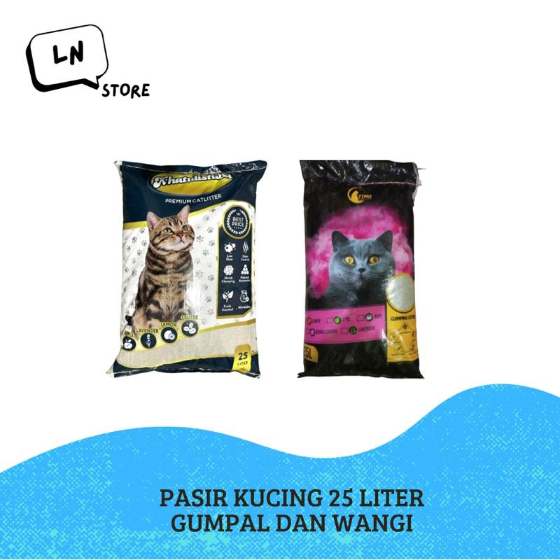 Pasir Kucing 25 Liter Gumpal Wangi Bentonite TIMO