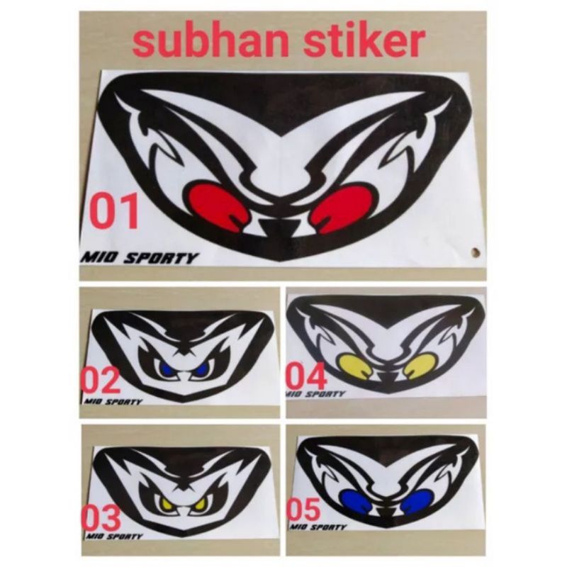 stiker lampu depan mio Sporty