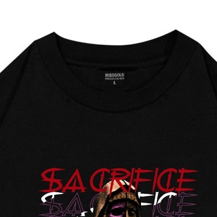 Ribsgold Kaos Oversize Graphic Pria - Sacrifice