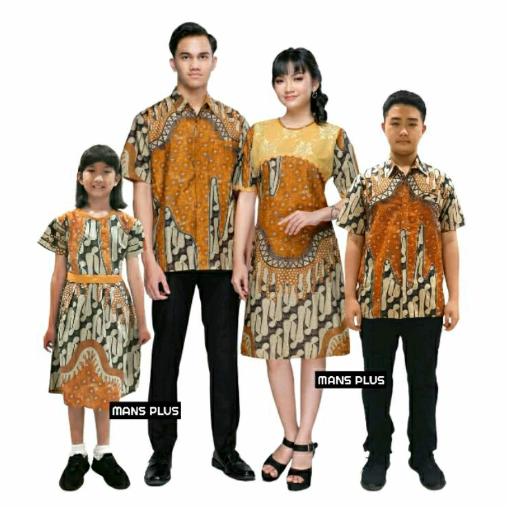 Batik Couple Modern Pasangan Dress Jumbo 4L-5L Seragam Keluarga Big Size SRN-Go