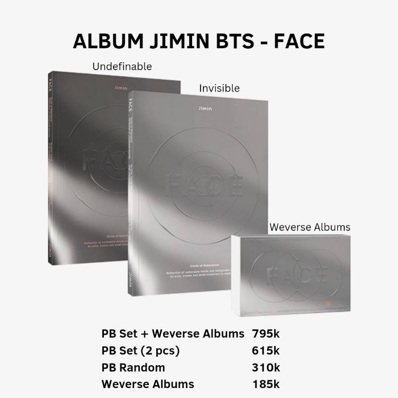 ALBUM JIMIN BTS -FACE
