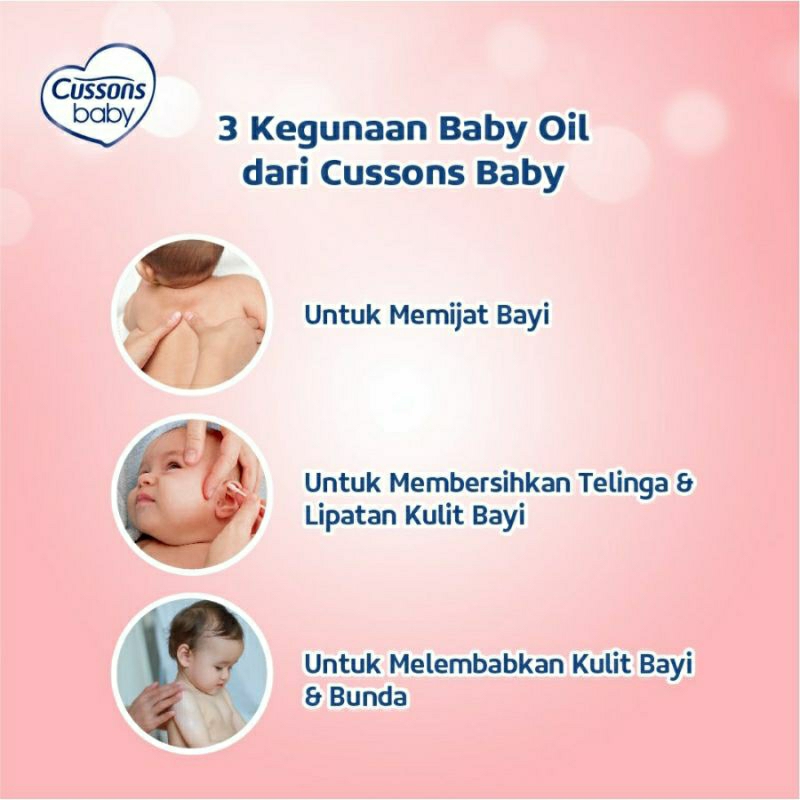 Cussons Baby Oil 200ml | 100ml | Extra 100% 50+50 ml Mild &amp; Gentle | Soft &amp; Smooth CUSSONS BABY OIL