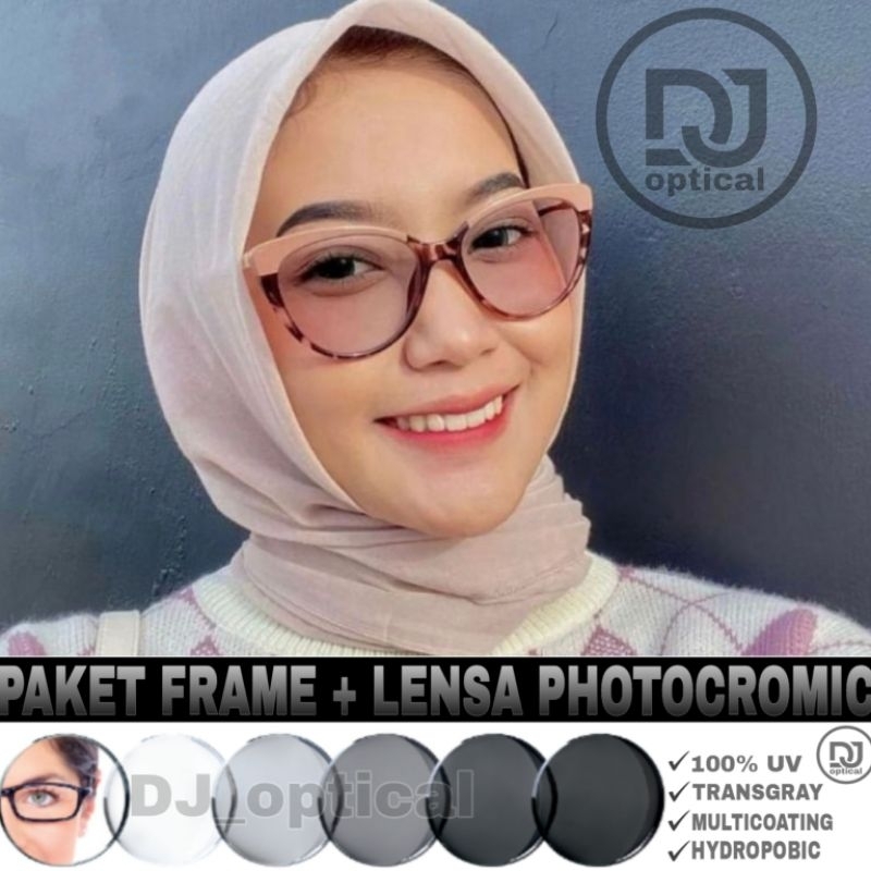 KACAMATA FUJI CAT EYE 5018 | KACAMATA PHOTOCROMIC| KACAMATA MINUS.