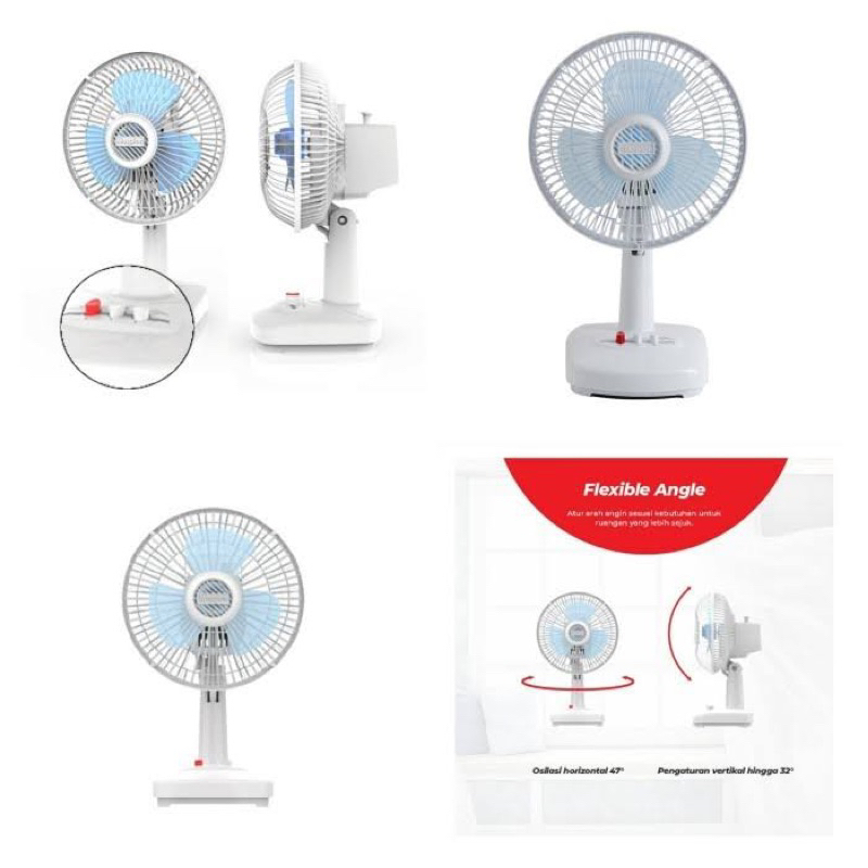 MURAH MERIAH!! Desk Fan Maspion 7 Inch F18 / Kipas angin Meja Maspion F 18 DE