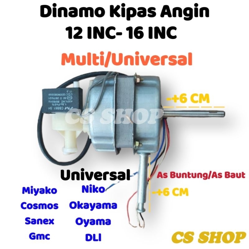 Dinamo Mesin Kipas Angin 12Inc-16Inc Multi As Drat&amp;As Buntung,Untuk Semua Merek Dengan Spesifikasi Yang Sama/Gulungan Kipas Angin Multi