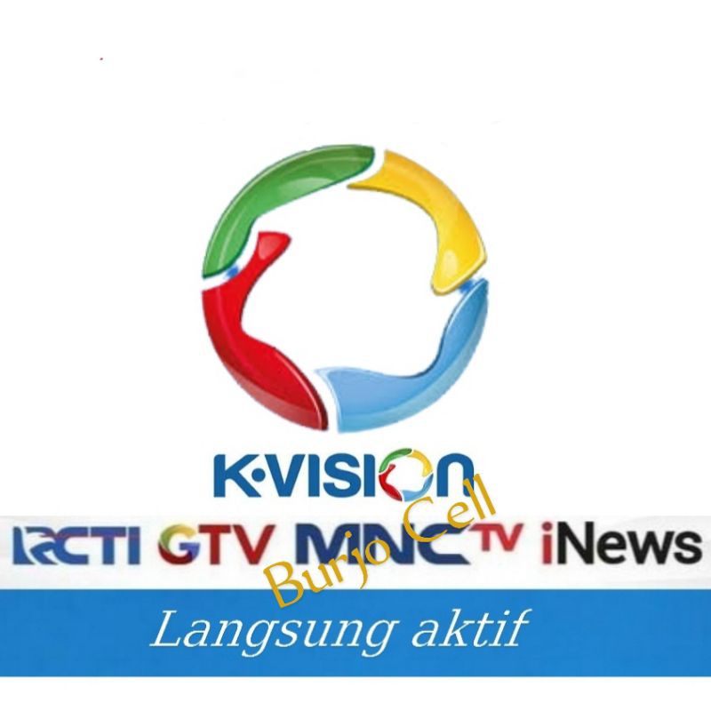 K-Vision paket MNC grup (MNCTV RCTI GTV INEWS) 6bulan &amp; 1tahun