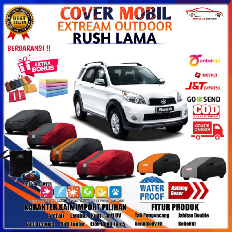 Body Cover Mobil Toyota Rush Lama Sarung Mobil Rush Trd Selimut Tutup Mantel Penutup Pelindung Mobil Kerodong Tutupan Krudung Klambu Kelambu Jas Mantol Slimut Krodong Tudung Terpal Kerudung  Waterproof Outdoor Anti Air