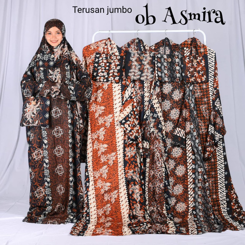 Mukena Terusan Batik jumbo