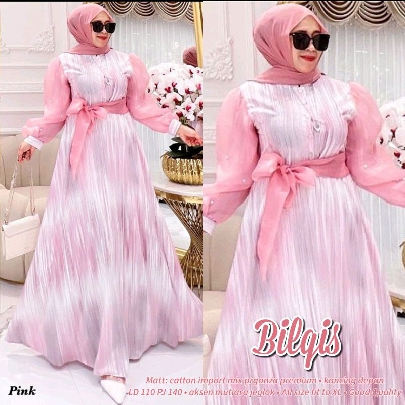 BILQIS DRESS GAMIS ORIGINAL PREMIUM