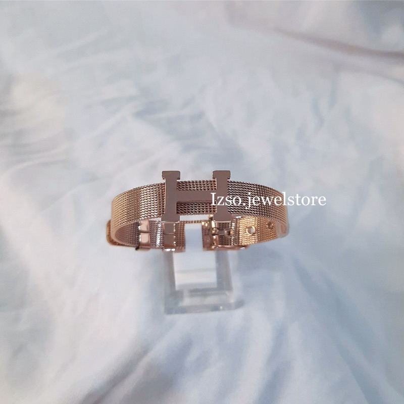 Izso Gelang H Gelang Titanium Gelang jam sabuk Gelang gesper Rosegold