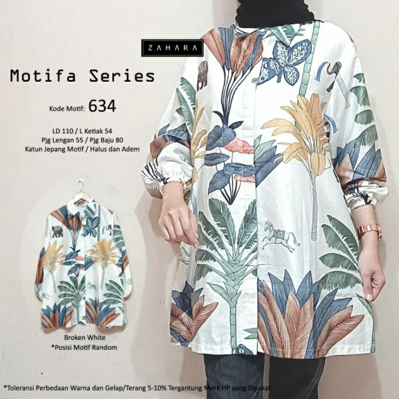 [BARU] MOTIFA SERIES TUNIK // BISA PILIH MOTIF // ZAHARA