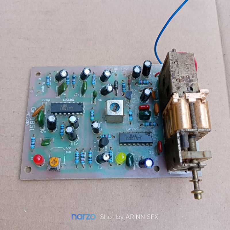 Tuner Radio FM stereo bekas normal (pcb GM dan kepala tuner sakata)