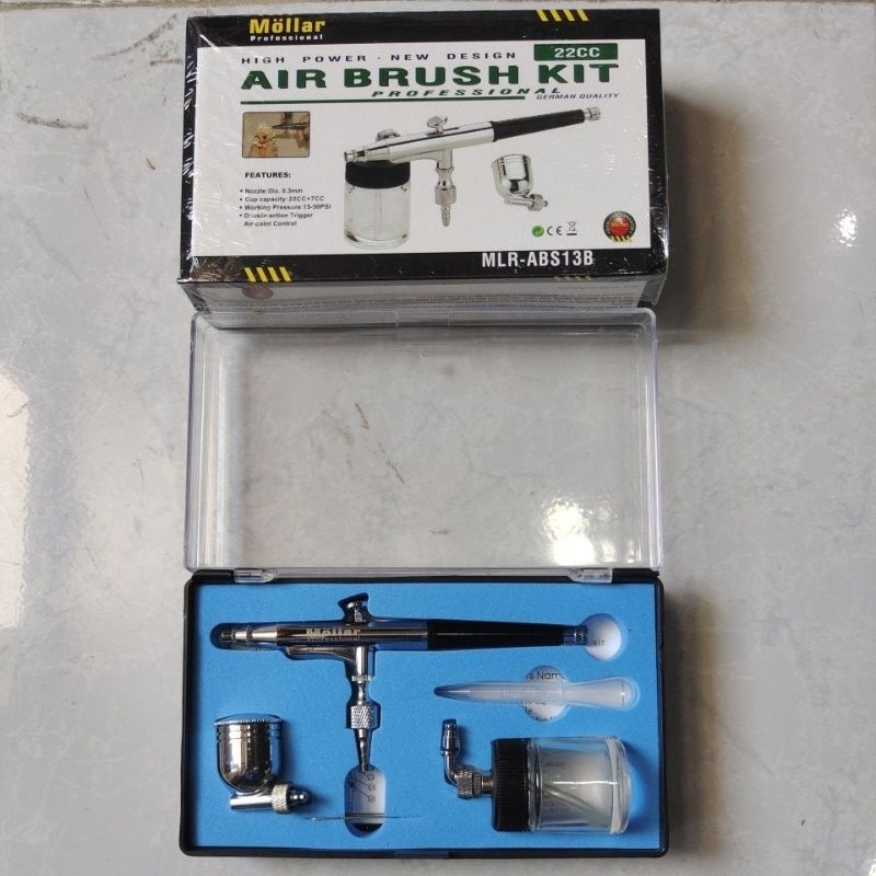 Mollar Air brush KIT ABS13B / Air brush Mollar 2tabung