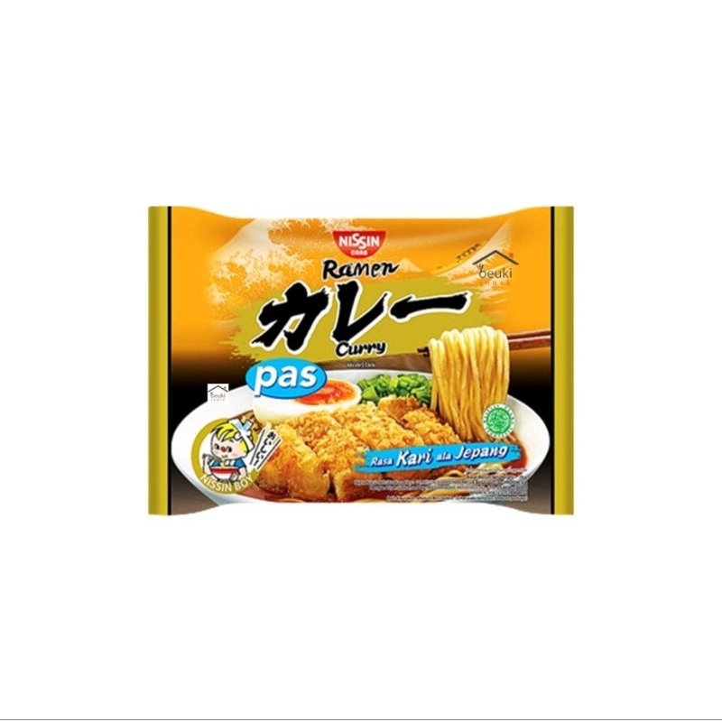 

MIE INSTAN NISSIN RAMEN PORSI PAS CURRY RASA KARI ALA JEPANG