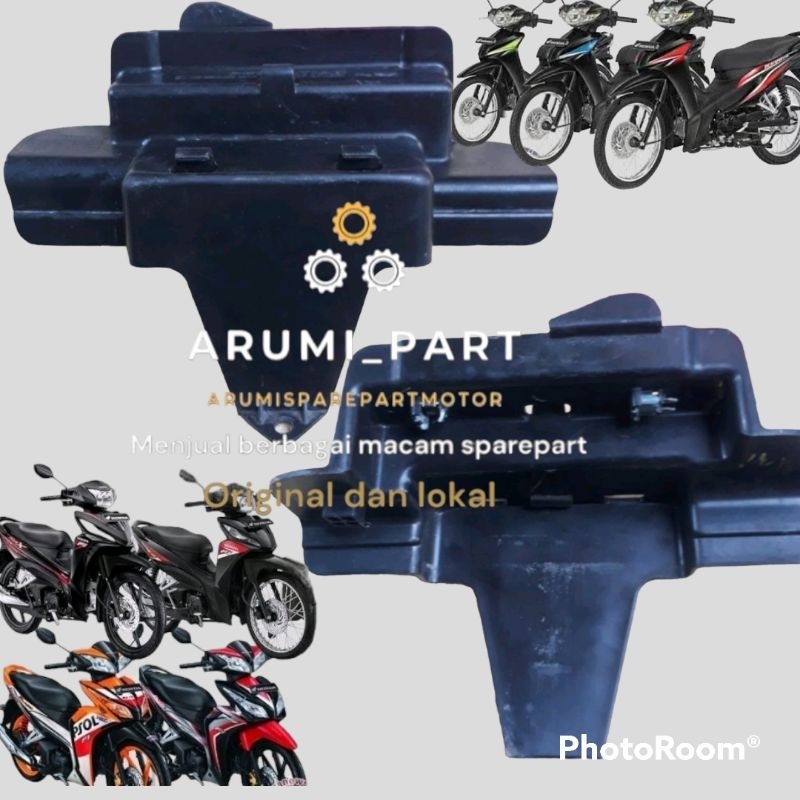 Cover box bok tutup aki revo fit karbu revo fit fi injeksi blade new 125 fi injeksi