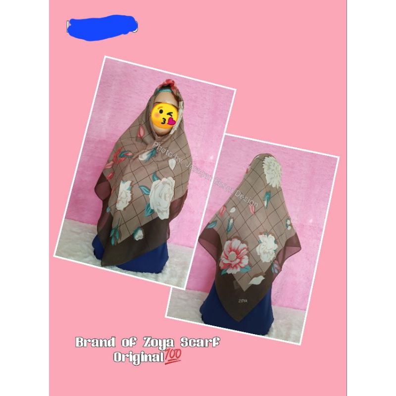 Zoya Hijab Segiempat Soraya Scarf Original
