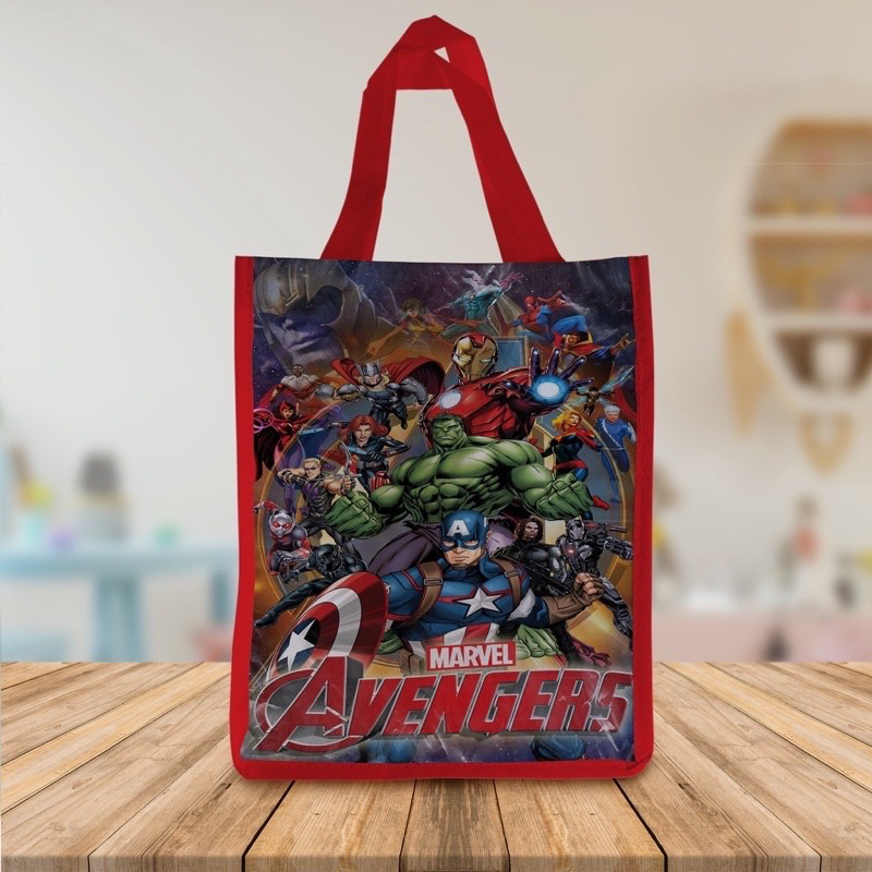 

KANTONG TAS SOUVENIR ULANG TAHUN ANAK GOODIE BAG PAPER BAG BINGKISAN PESTA SUPERHERO SPIDERMAN CAPTAIN AMERICA IRON MAN