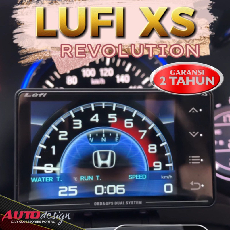 LUFI XS OBD2 Car Gauge HUD Display Mobil Multifungsi ORIGINAL