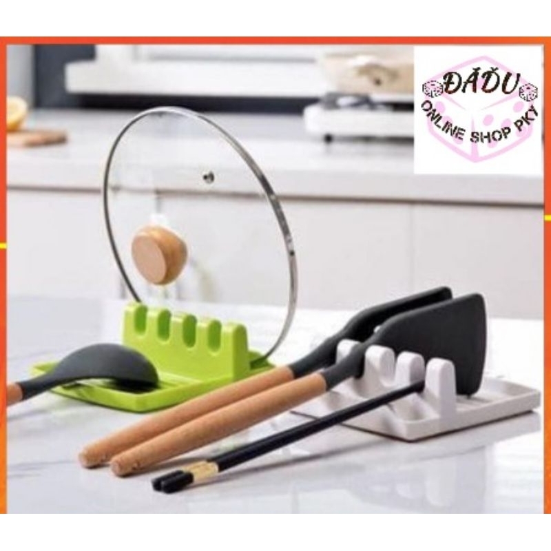 Tatakan Sendok Spatula Rak Sepatula Sutil Tempat tutup panci sendok