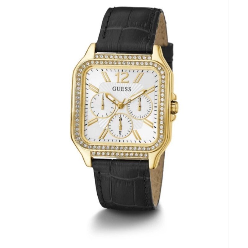 GUESS GW0309L2 Original DECO Jam Tangan Wanita Analog Black Gold